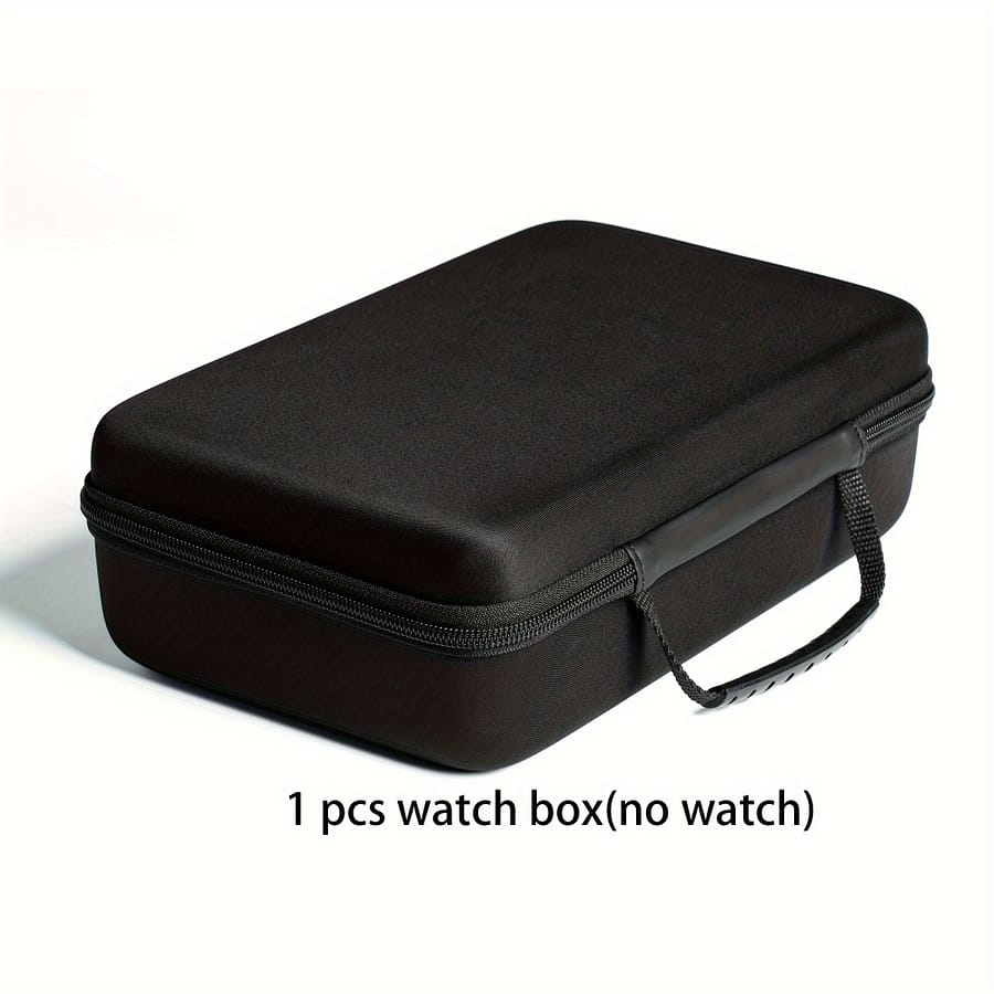 8 Slots Watch Box, Watch Storage Organizer, Hardshell Watch Travel Case, Hold 8pcs, Men Women’s Watches, With Foam Padding, Handle, Jewelry Boxes Home & Kitchen Shop Online at Dubai Trades 2