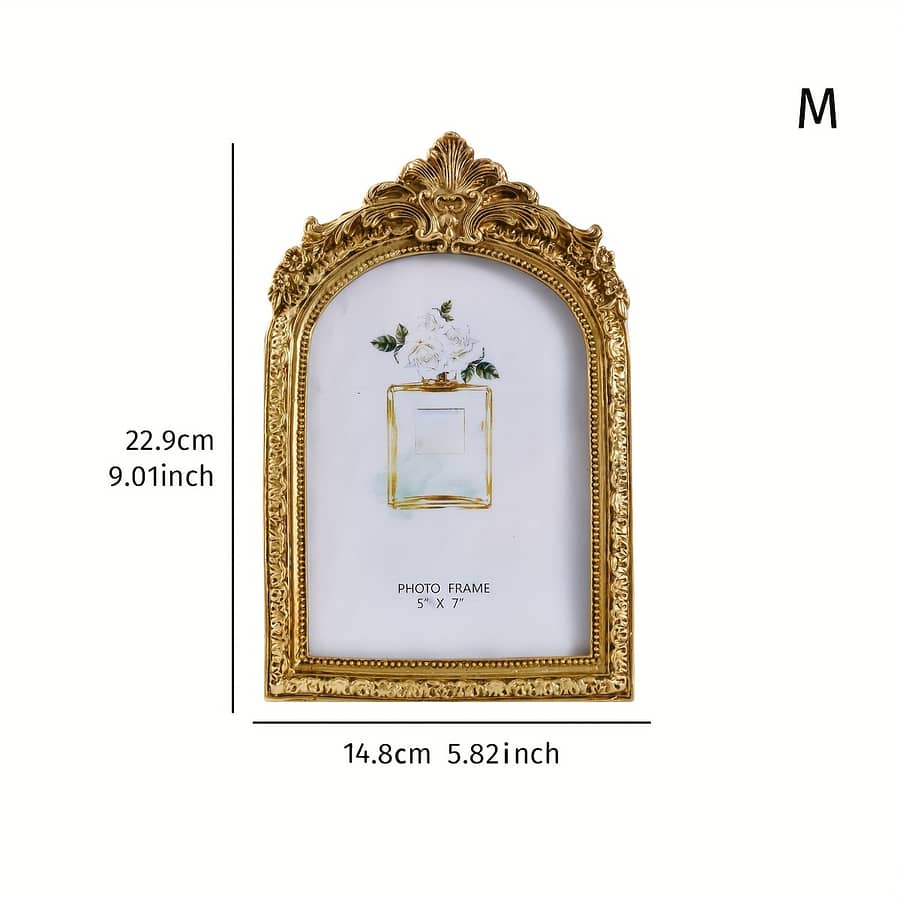 A Vintage European-style Arch Decorative Photo Frame, Comes With A Random Inner Paper, Suitable For Displaying Wedding Photos As Home Decor. Home & Kitchen Shop Online at Dubai Trades 2