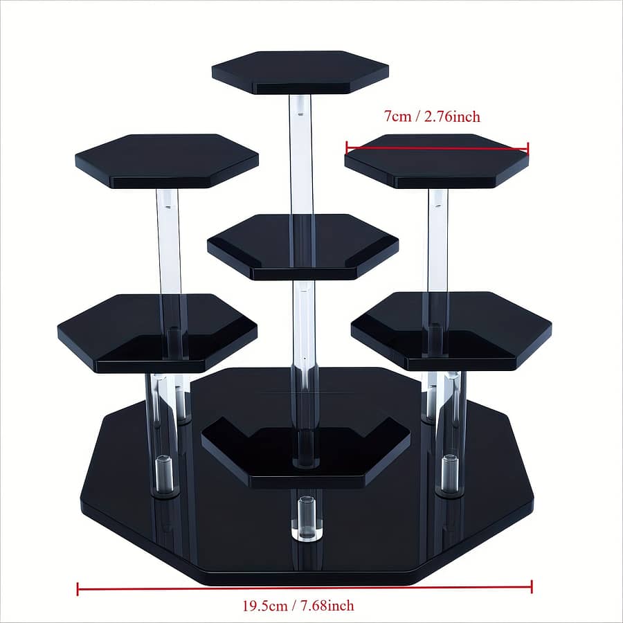 Acrylic Display Stand For Figures, Collectibles, , Jewelry, Action Figures Collection Organizer Holder, Collectibles Stand, Cosmetic Items Risers, 7-tier Display Stands Shop Online at Dubai Trades 2