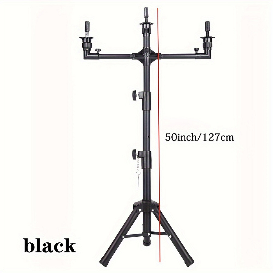 Adjustable 3-way Wig Stand Tripod, Unisex-adult Multifunctional Mannequin Head Holder, Block For Training Doll Head Display Beauty & Personal Care Shop Online at Dubai Trades 2