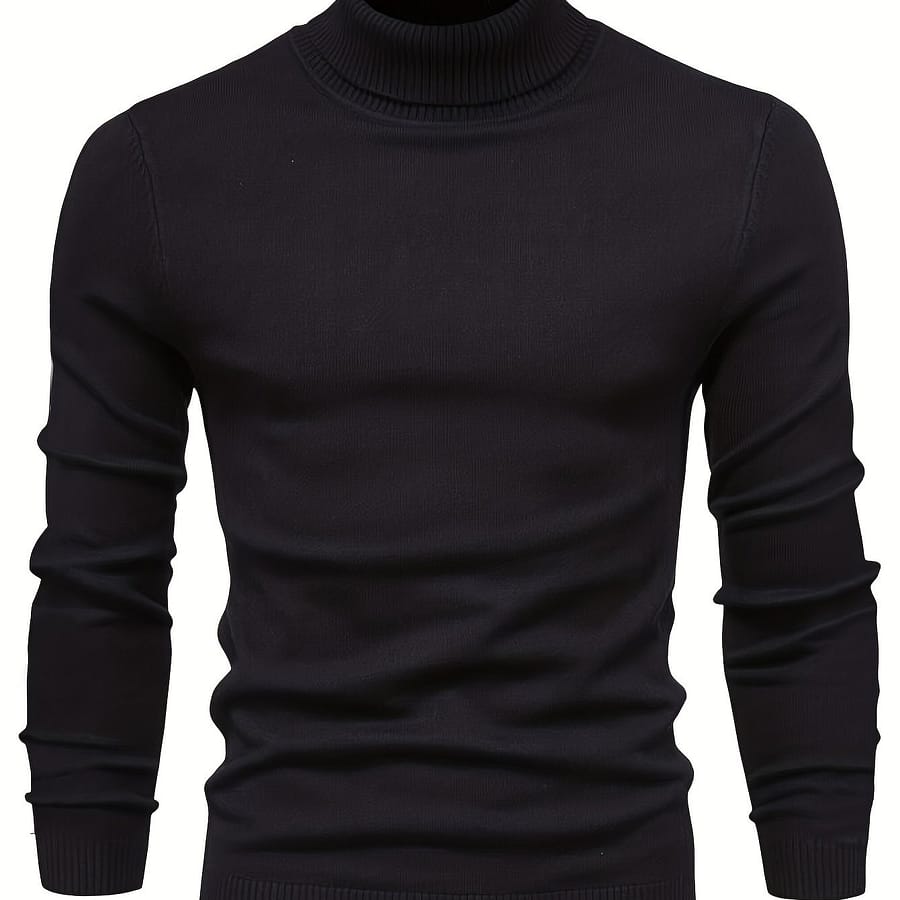 All Knitted Sweater, Men’s Casual Warm Slightly Stretch Lapel Neck Pullover Sweater For Men Clothing Shop Online at Dubai Trades 2