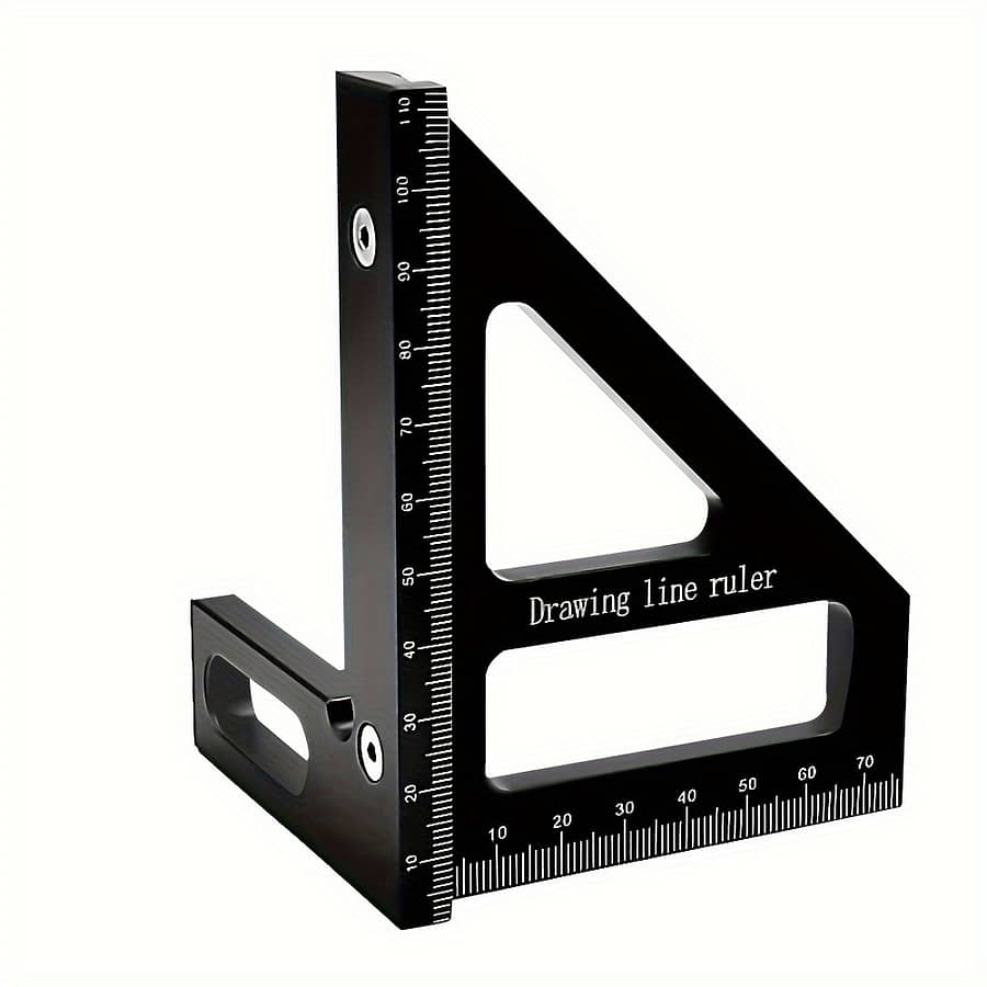 Aluminum Alloy Woodworking Square Ruler, 45 Degree 90 Degree Angle Measuring Tool For Carpentry And Diy Projects Business, Industry & Science Shop Online at Dubai Trades 2