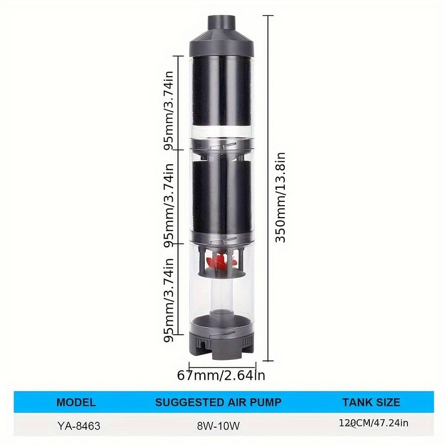 Aquarium Fish Excrement Collector Toilet Automatic Filter Cleaning For Fish With Air Oxygen Pump Aquarium Pumps & Filters Shop Online at Dubai Trades 2