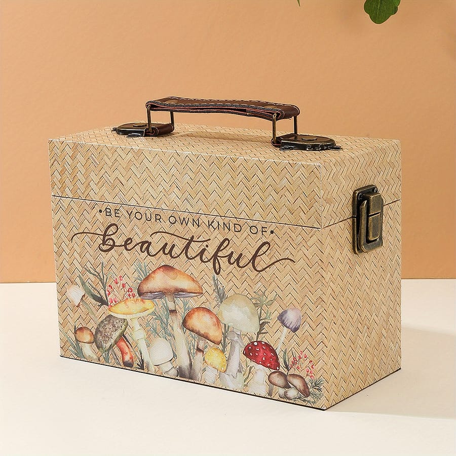 Bamboo-style Wooden Pu Storage Box – Artistic Craft Organizer, Miscellaneous Items & Unique Gifts, Yellow Arts, Crafts & Sewing Shop Online at Dubai Trades 2