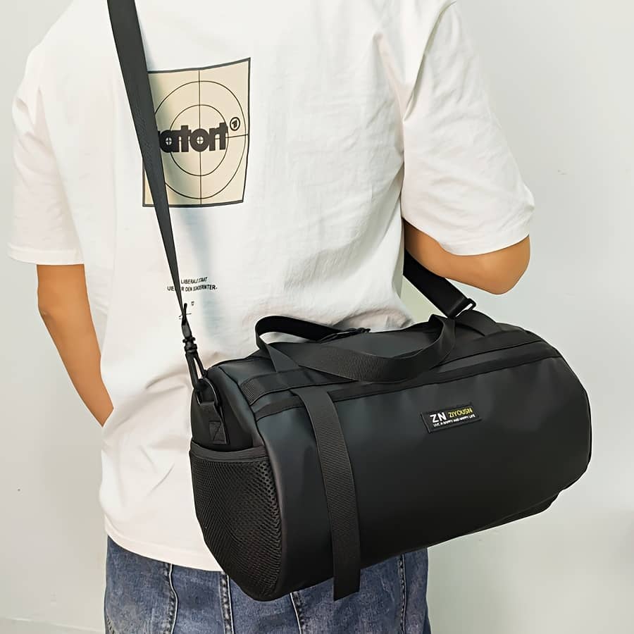 Black Adjustable Nylon Commute Bag For Daily Use, Hand Wash Only, Fits Phone, Keys, And Small Items, Fitness, Travel, And Daily Clothing, Shoes & Jewelry Shop Online at Dubai Trades 2