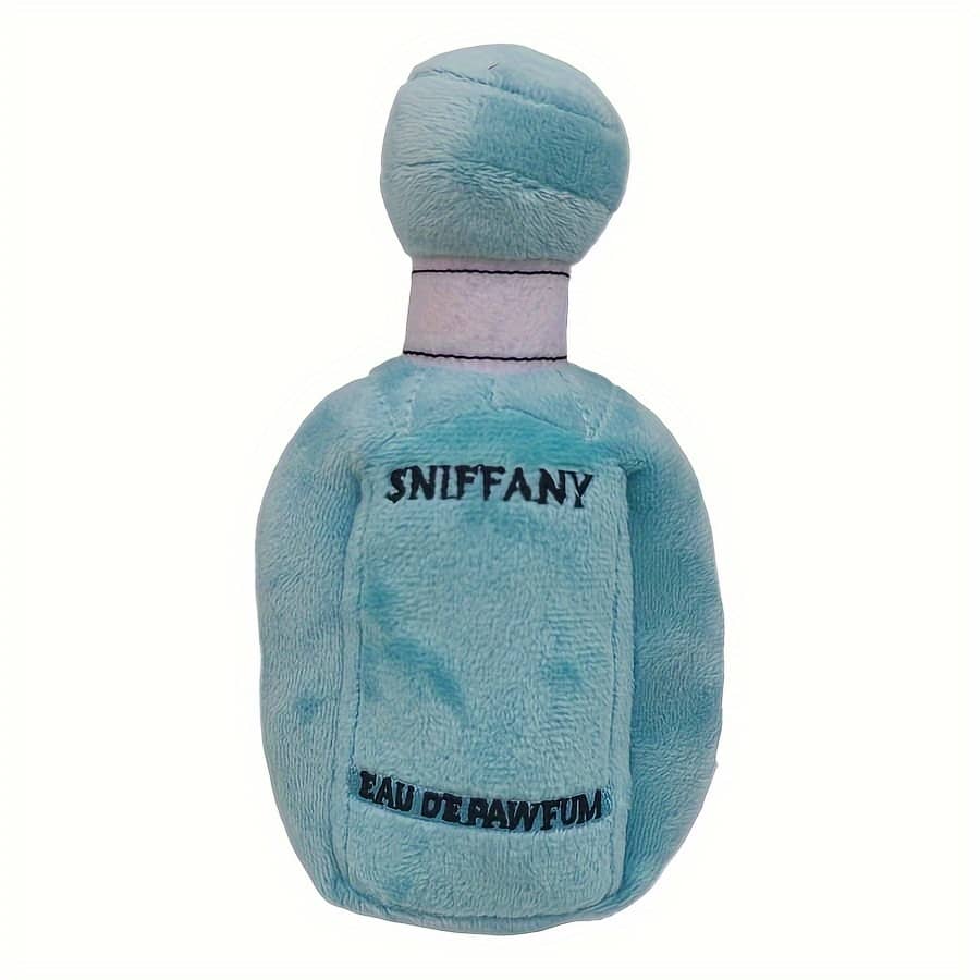 Blue Perfume Bottle Plush Dog Toy Pet Fleece Squeak Interesting Puppy Toy Plush Type Funny Dog Gift Dogs Shop Online at Dubai Trades 2