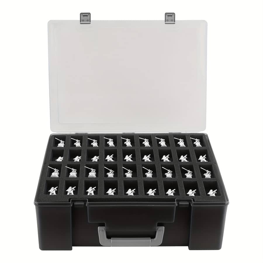 Brappo Mini Storage Case – 108 Compartments, Compatible With 40k, , And More – Durable Plastic, Rectangular Shape, Waterproof, Latch Closure Home & Kitchen Shop Online at Dubai Trades 2