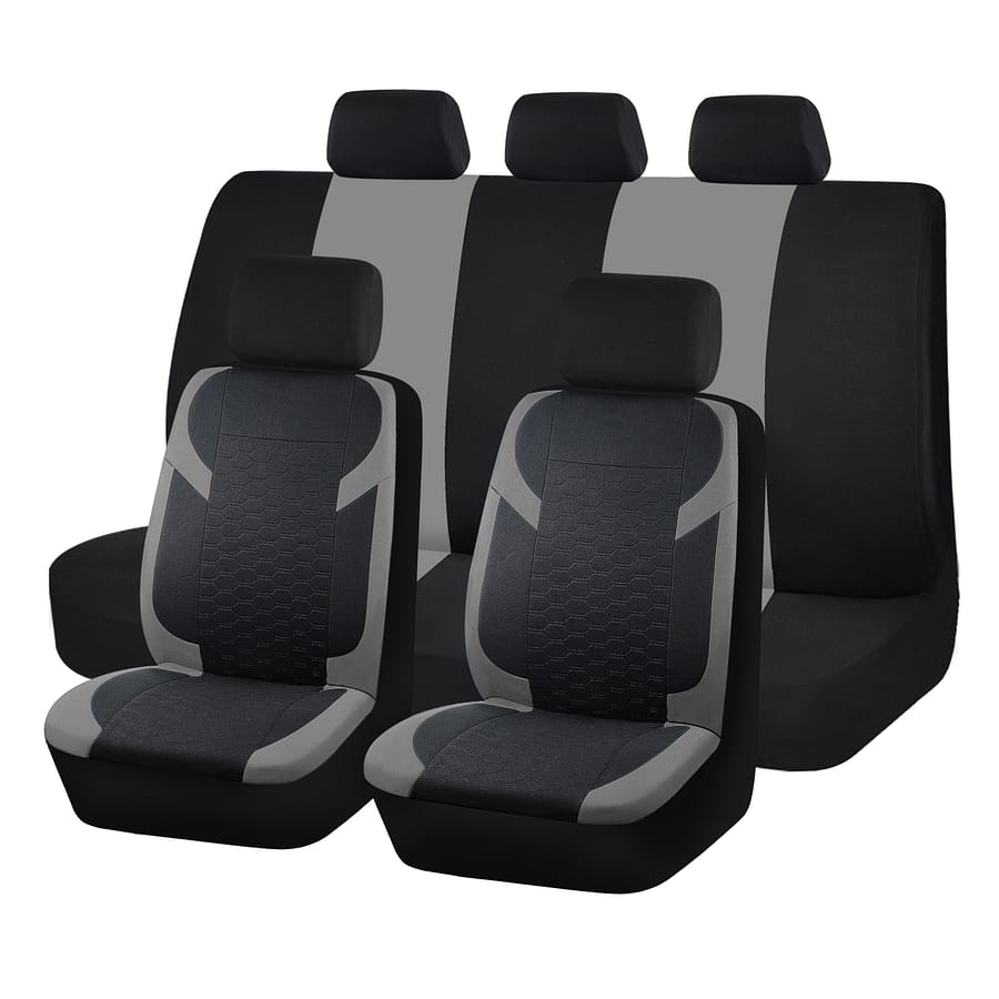 Car Seat Covers 9pcs Set Universal Size Car Seat Cushion Seat Protector Decoration Auto Accessories Polyester With Soft Sponge Automotive Shop Online at Dubai Trades 2
