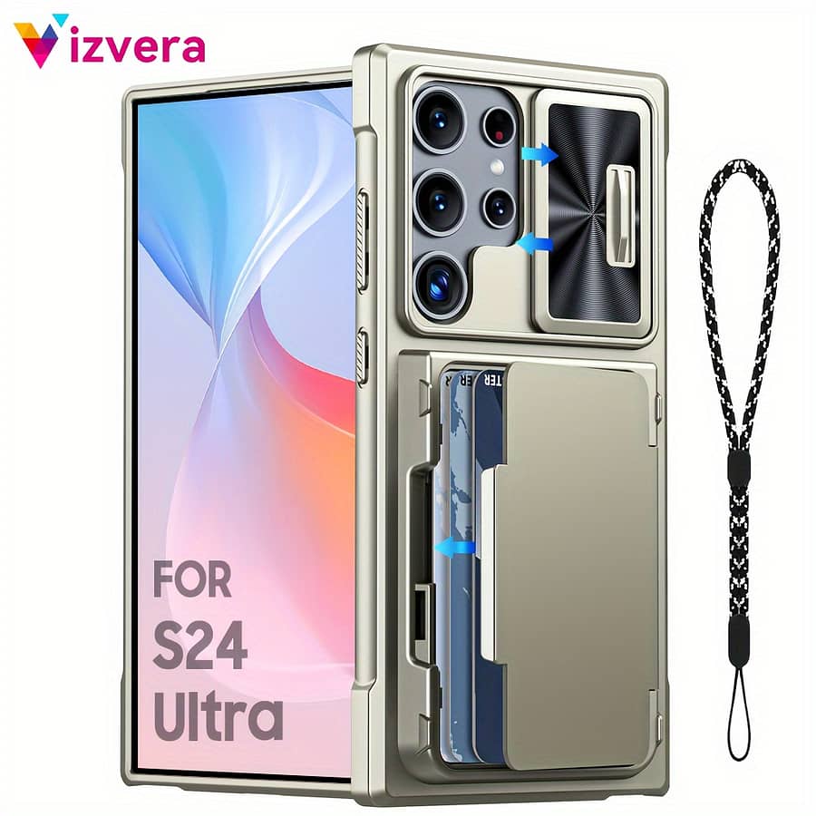 Cards (4 Cards) & & Kickstand, [rfid Blocking] For Women Men, For S24 2024 Case & Cover Bundles Shop Online at Dubai Trades 2