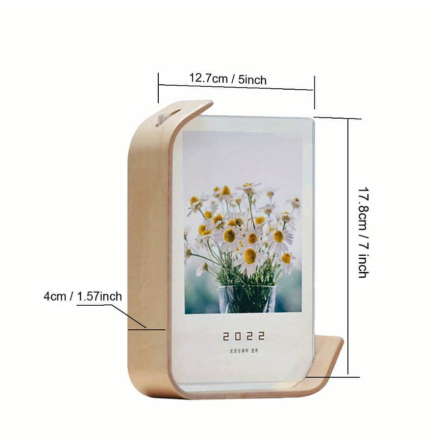Contemporary Wooden Photo Frame With Acrylic Display, Vertical Rectangle, Ideal For Wedding Party Picture Decor, & Calendar Diy Frame, Wedding Decorations Home & Kitchen Shop Online at Dubai Trades 2