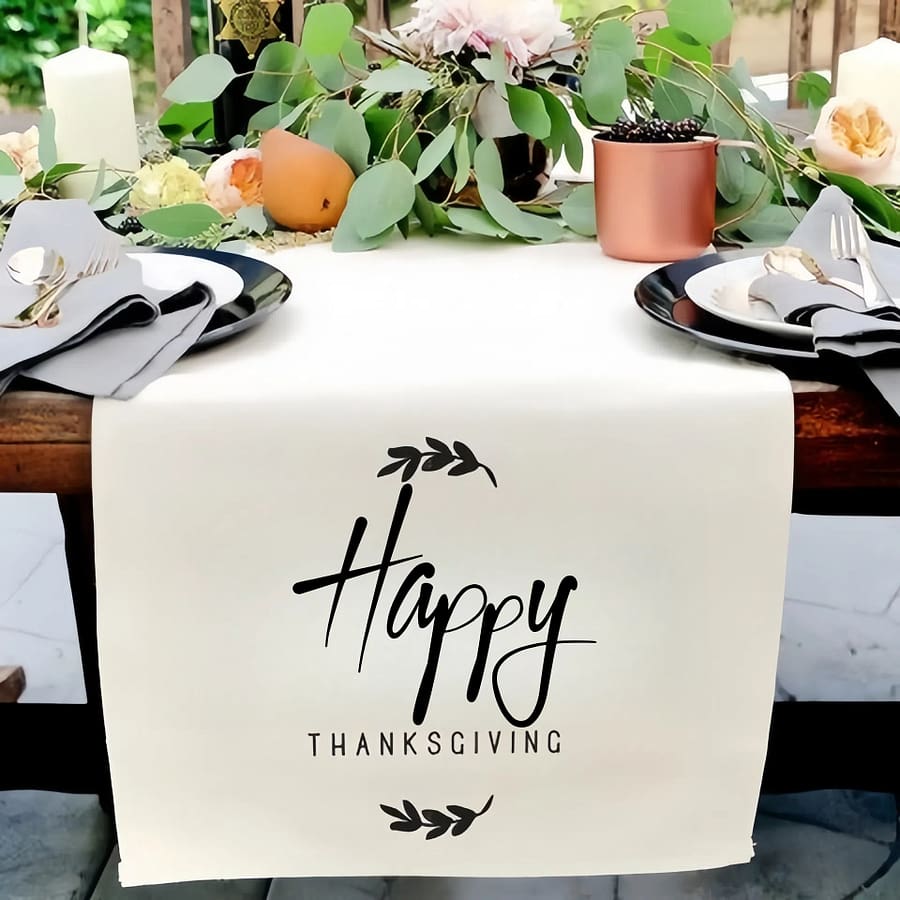 Custom Logo & Photo Table Runner – Personalized Polyester Tablecloth For Weddings, Birthdays, Anniversaries, – No Power Needed Dining & Entertaining Shop Online at Dubai Trades 2