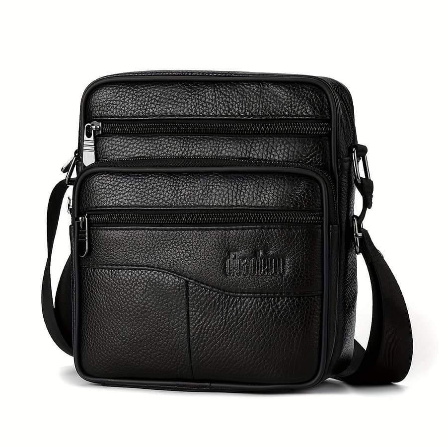 Deabolar Men’s Genuine Leather Satchel Crossbody Bag Vertical Trendy Multifunctional Shoulder Bag Briefcase Casual Travel Messanger Bag Clothing, Shoes & Jewelry Shop Online at Dubai Trades 2