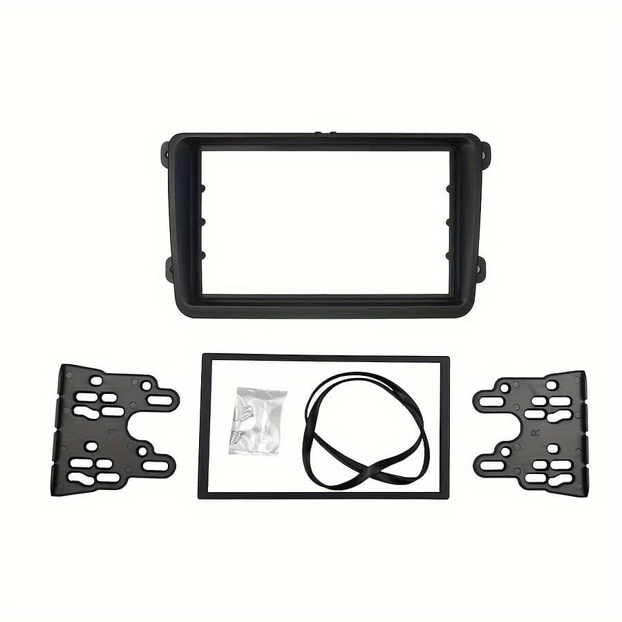 Double Din Car Fascia For Vw, , Seat – Black Abs Plastic Radio Dash Kit, , Compatible With Caddy, , , Tiguan & More Automotive Shop Online at Dubai Trades 2