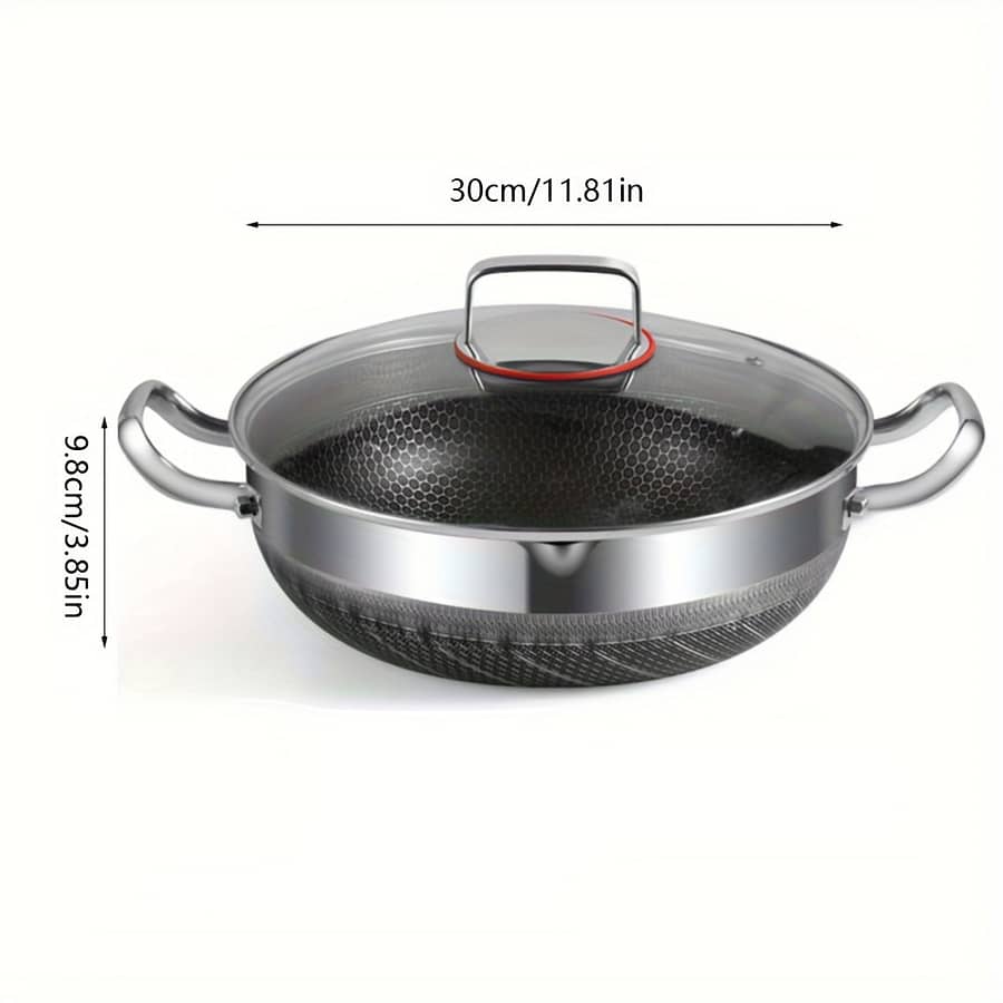 Double-sided Honeycomb Frying Pan Silvery Cookware Shop Online at Dubai Trades 2