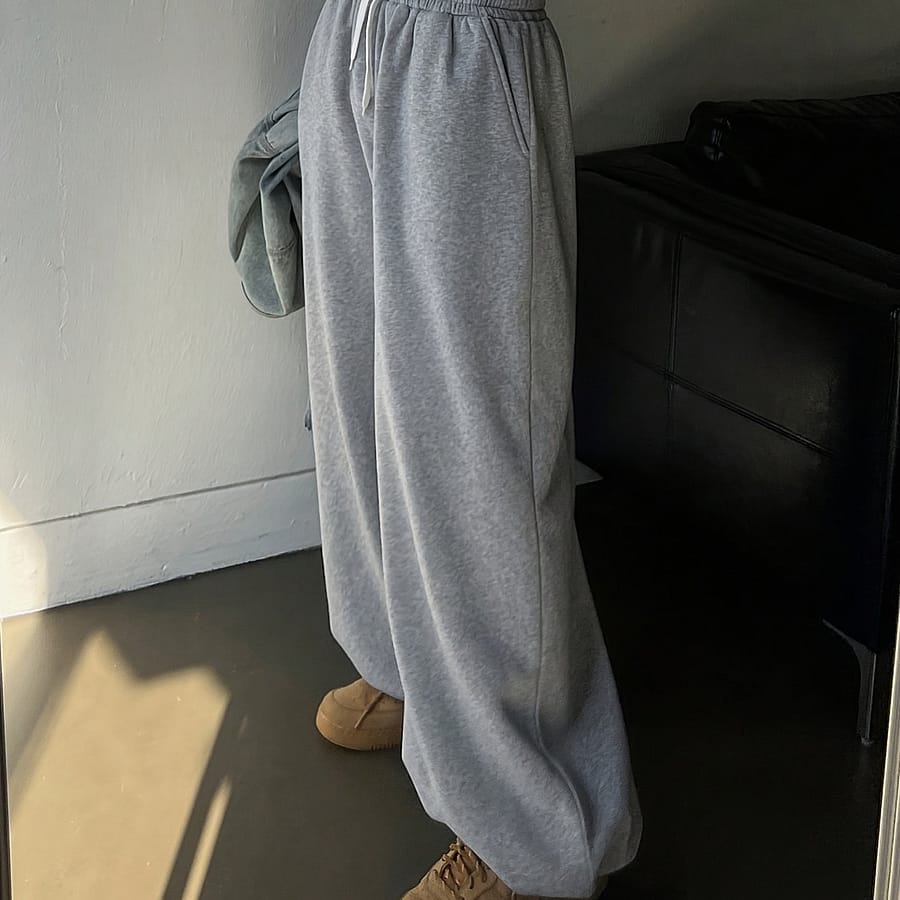 Drawstring Fitted Bottom Joggers, Casual High Waist Pockets Loose Sweatpants For Spring & Fall, Women’s Clothing Clothing Shop Online at Dubai Trades 2