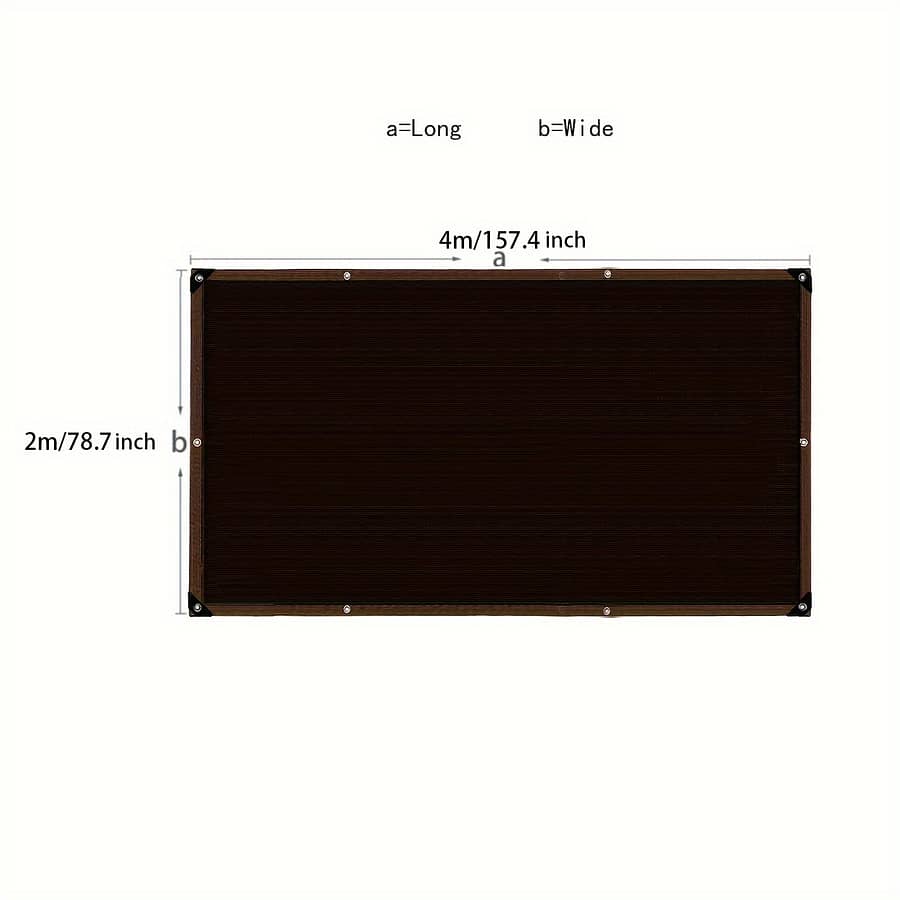 Easy-install Waterproof Black Sun Shade Net With Reinforced Edges – Uv Protection & Heat Insulation, Patio, Deck, Balcony, Rv Camping & Hiking Shop Online at Dubai Trades 2