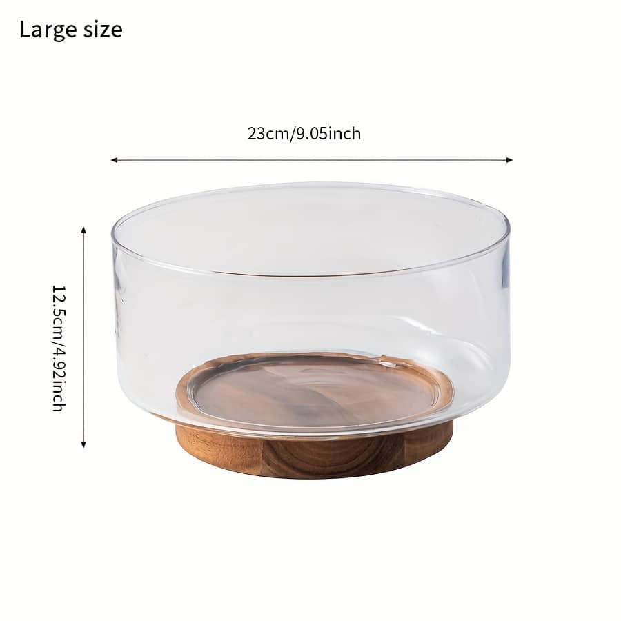 Elegant Acacia Fruit Bowl – Rust-resistant, Round Salad & Snack Serving Dish For Home And Restaurant Bowls Shop Online at Dubai Trades 2