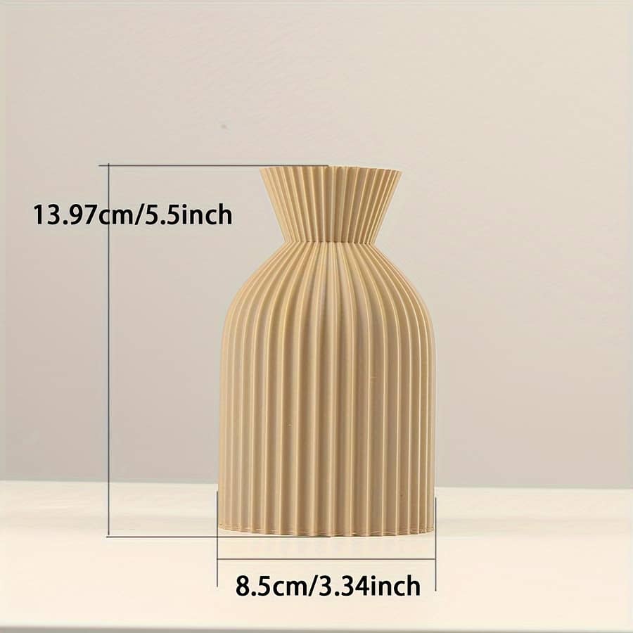 Elegant Boho-chic Black Plastic Vase – Farmhouse Decor, Table Centerpieces & Bookshelf Accents Home & Kitchen Shop Online at Dubai Trades 2
