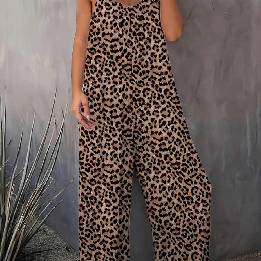 Fashionable Printed Sleeveless Jumpsuit Clothing Shop Online at Dubai Trades 2