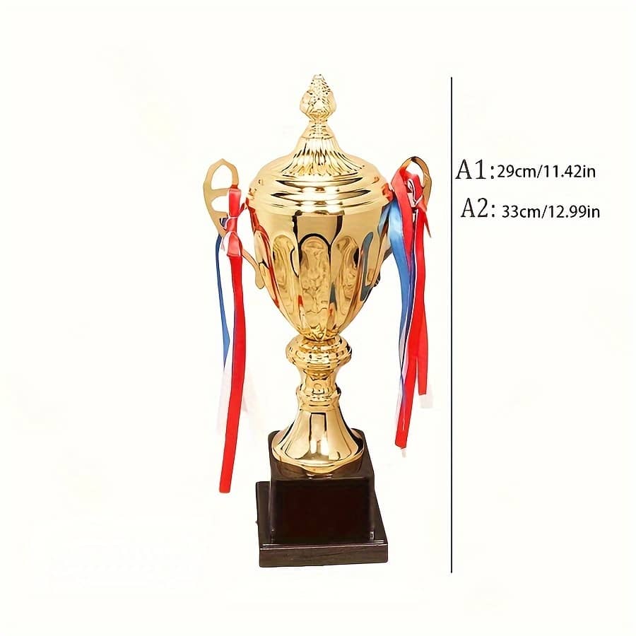 Golden Metal Trophy Cup – Large For Football, Soccer & Fantasy Sports – Perfect Winner’ & Souvenir Sports & Outdoor Recreation Accessories Shop Online at Dubai Trades 2