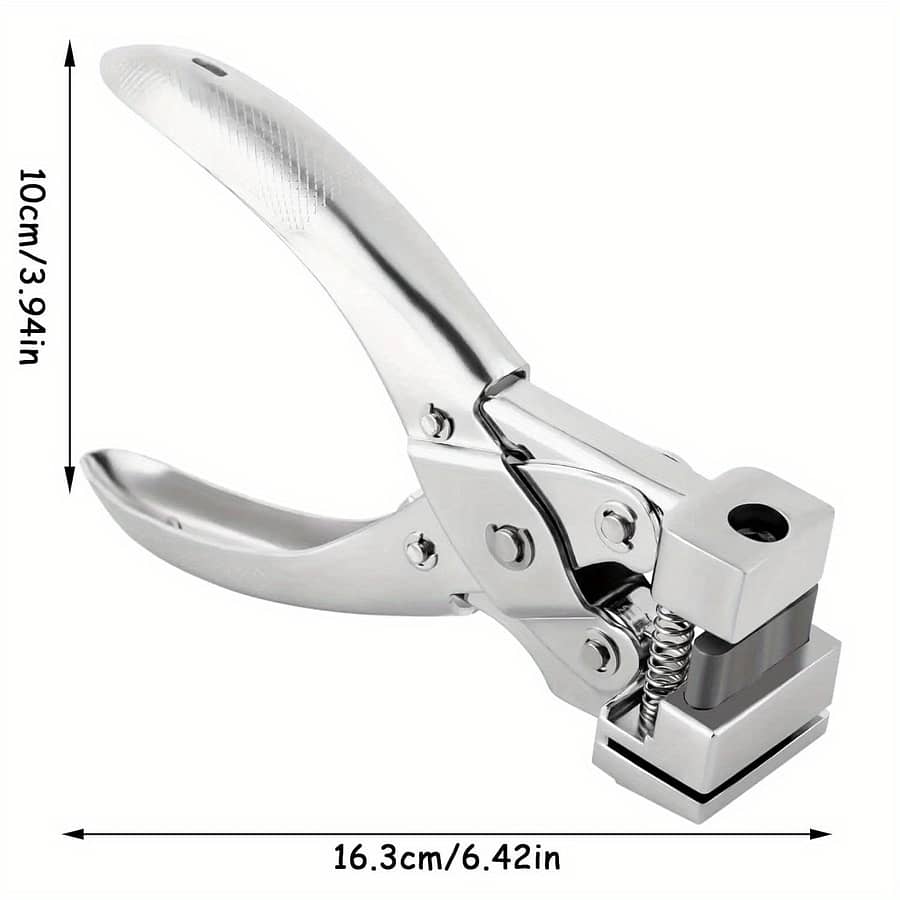 Heavy-duty Hole Punch Set With 10 Tags – Handheld Paper Punch For Crafts, Id Badges & Earrings – Easy-to-use, Fast Punching Tool With Visible Blade For Hard Plastic & Card Stock Office & School Supplies Shop Online at Dubai Trades 2
