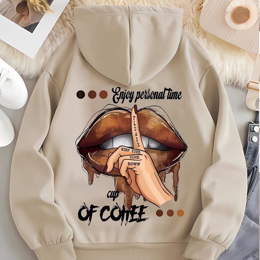 Hoodie, Drawstring Casual Hooded Sweatshirt For Winter & Fall, Women’s Clothing Clothing Shop Online at Dubai Trades 2