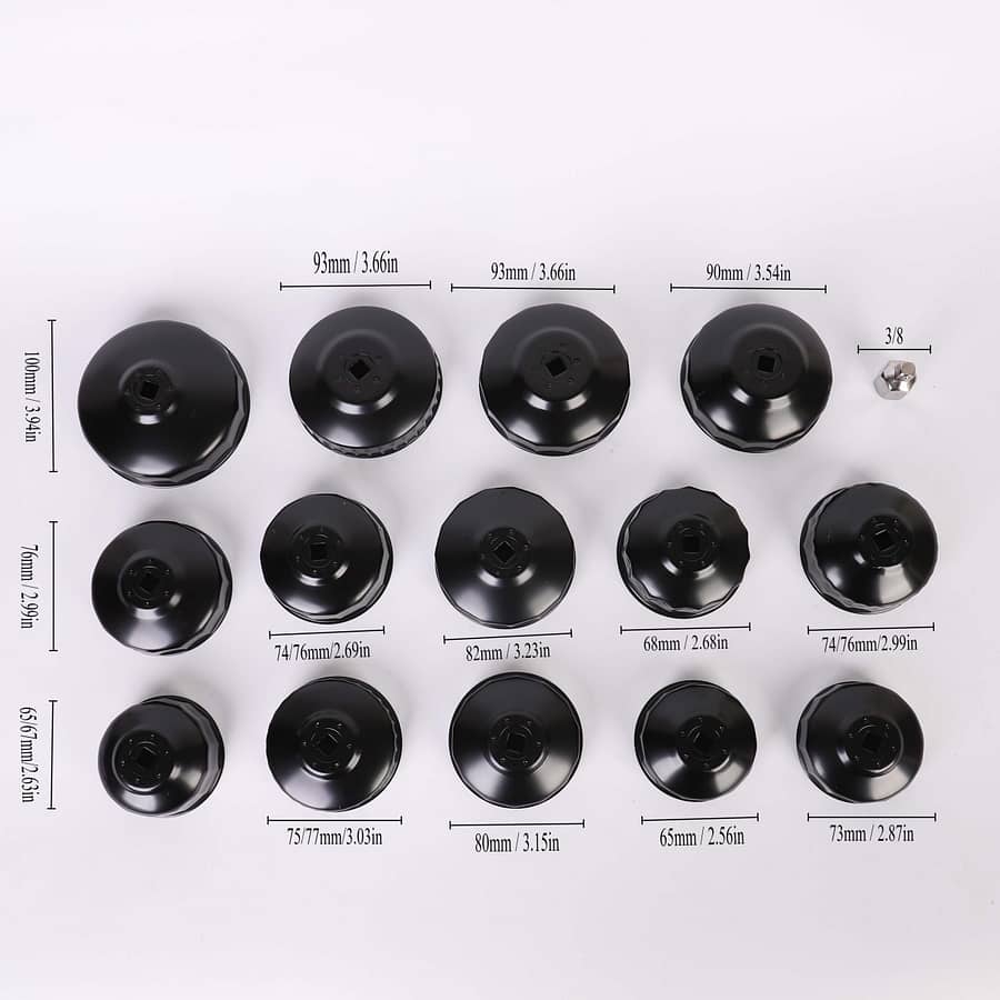 Jx-15pcs/c Bowl Type Oil Filter Plate Wrench Automotive Shop Online at Dubai Trades 2