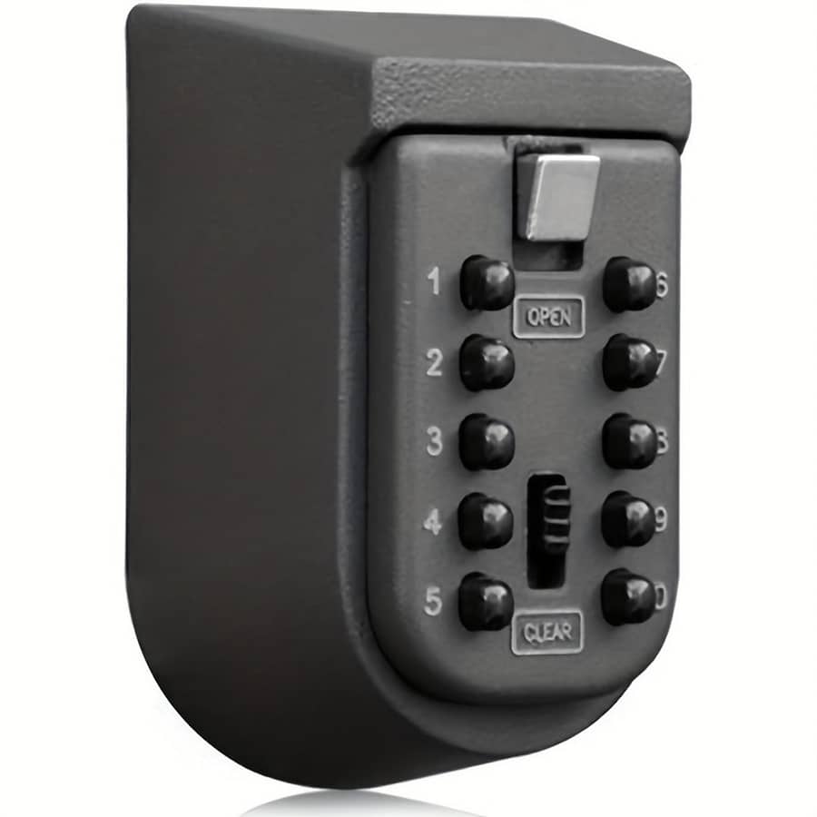 Key Lock Box For Outside Wall Mounted, Waterproof Storage Box, 10- Combination Lockbox Push Button Key Keeper Box For Home Indoor & Outdoor Landlord Forms, Recordkeeping & Money Handling Shop Online at Dubai Trades 2