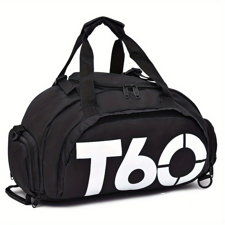 Large Capacity Nylon Duffel Bag With Shoe Compartment – Lightweight, Hydrophobic, Zippered Travel Bag For Gym, Sports & Outdoor Activities Gym Bags Shop Online at Dubai Trades 2