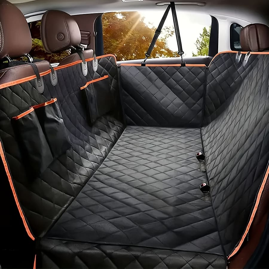 Large & Medium Dog Car Mat – Durable, Scratch-resistant Polyester Blend With 4 Storage Pockets, Suv Trunk, Pet |stylish Dog Accessories|durable Dog Mat Car Travel Accessories Shop Online at Dubai Trades 2