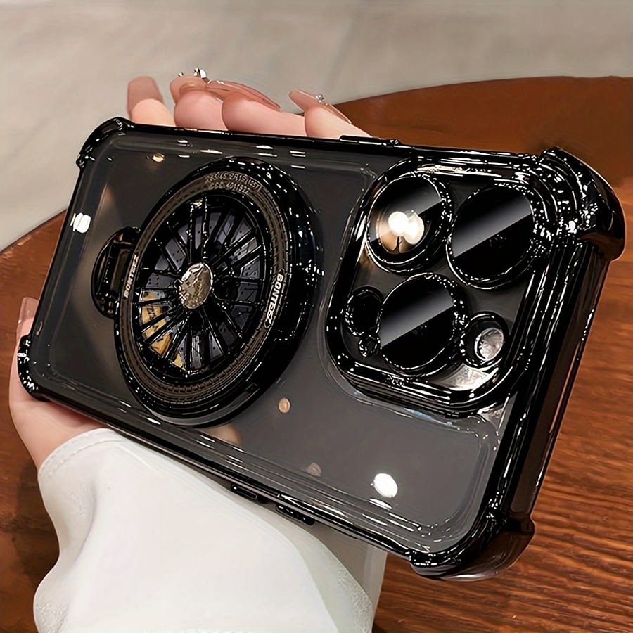Luxury Magnetic 360°rotation Stand For Iphone 15 12 14 13 Pro Max 11 New With Transparent Electroplated Protection Funda Basic Cases Shop Online at Dubai Trades 2
