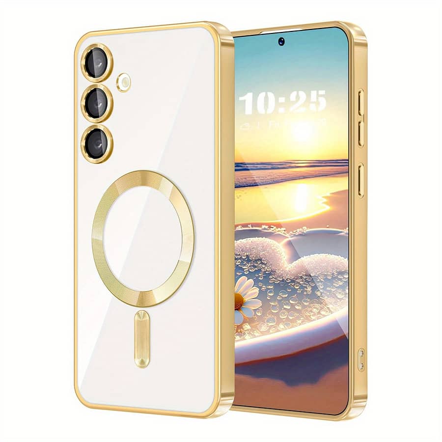 Magnetic Case With Camera Lens Protector For Galaxy S24 S24plus Case & Cover Bundles Shop Online at Dubai Trades 2