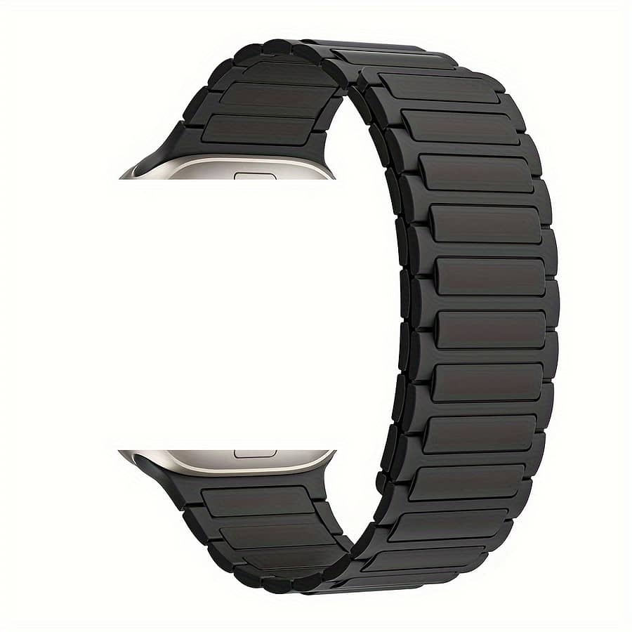 Magnetic Loop For Iwatch Band 44mm 40mm 49mm 45mm 41mm 38mm Silicone Bracelet Iwatch Series 9 8 7 6 5 4 3 Se Ultra 2 Strap Electronics Shop Online at Dubai Trades 2