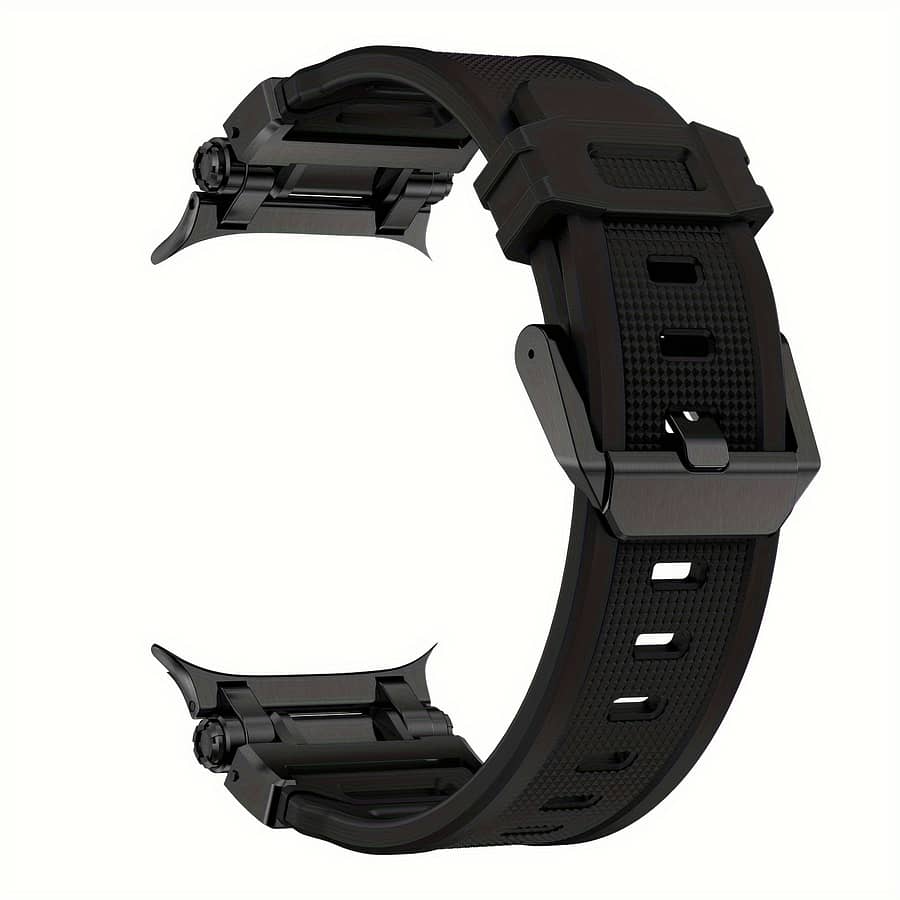 Mech Armor Band For , Silicone Strap With Stainless Steel Connectors, , Fit For Series 10/9/8/7/6/5/4/se, Available In ///navy/army , Hook & Closure, No Battery Included Electronics Shop Online at Dubai Trades 2