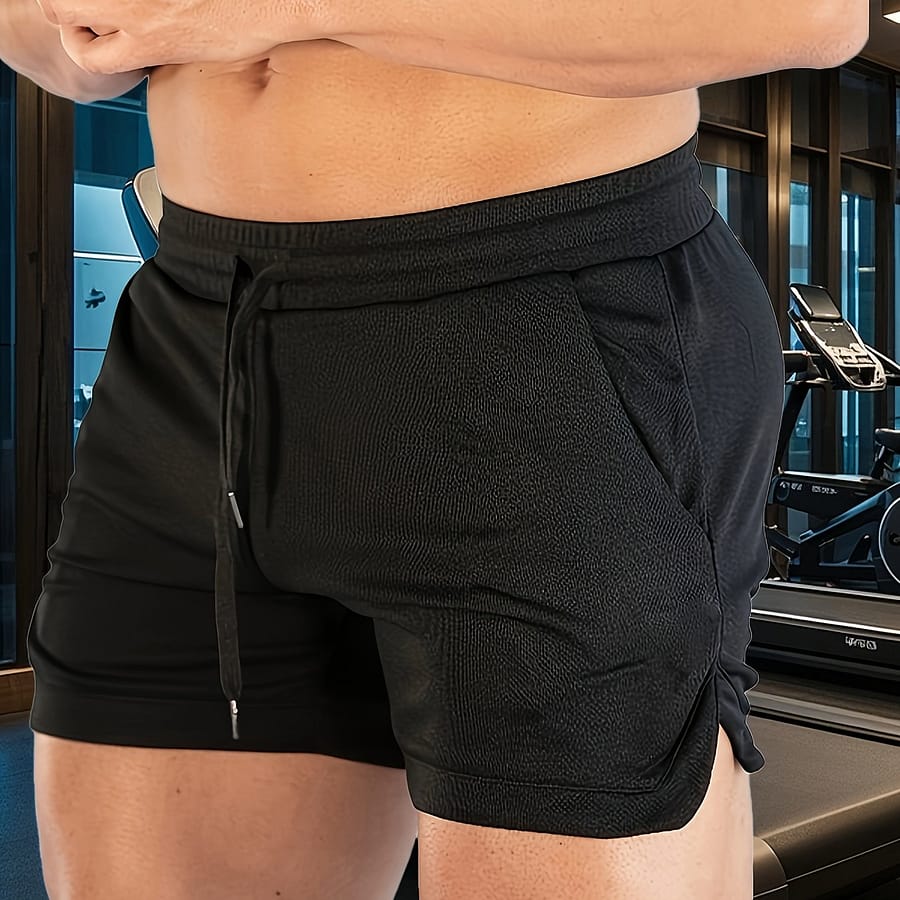 Men’ Shorts With Pockets, Casual Elastic Waist Drawstring Shorts For Summer Clothing Shop Online at Dubai Trades 2