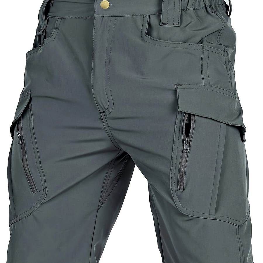 Men’ Slightly Stretch Quick-dry Shorts, Multi-pocket Zippered Cargo Shorts For Summer Outdoor Wear Hiking & Outdoor Recreation Clothing Shop Online at Dubai Trades 2