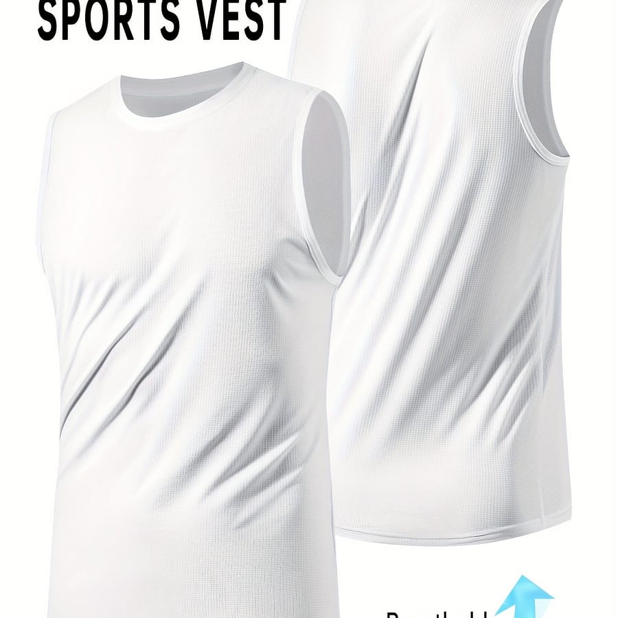 Men’ Tank Top, Active Crew Neck Slim-fit Sleeveless Top, Men’s Clothing For Summer Outdoor Clothing, Shoes & Jewelry Shop Online at Dubai Trades 2