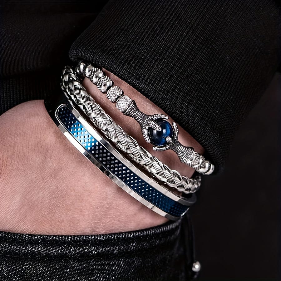Men’s Bangle, Stainless Steel Bracelet, Men’s Eagle Claw Bangle Bangle Shop Online at Dubai Trades 2