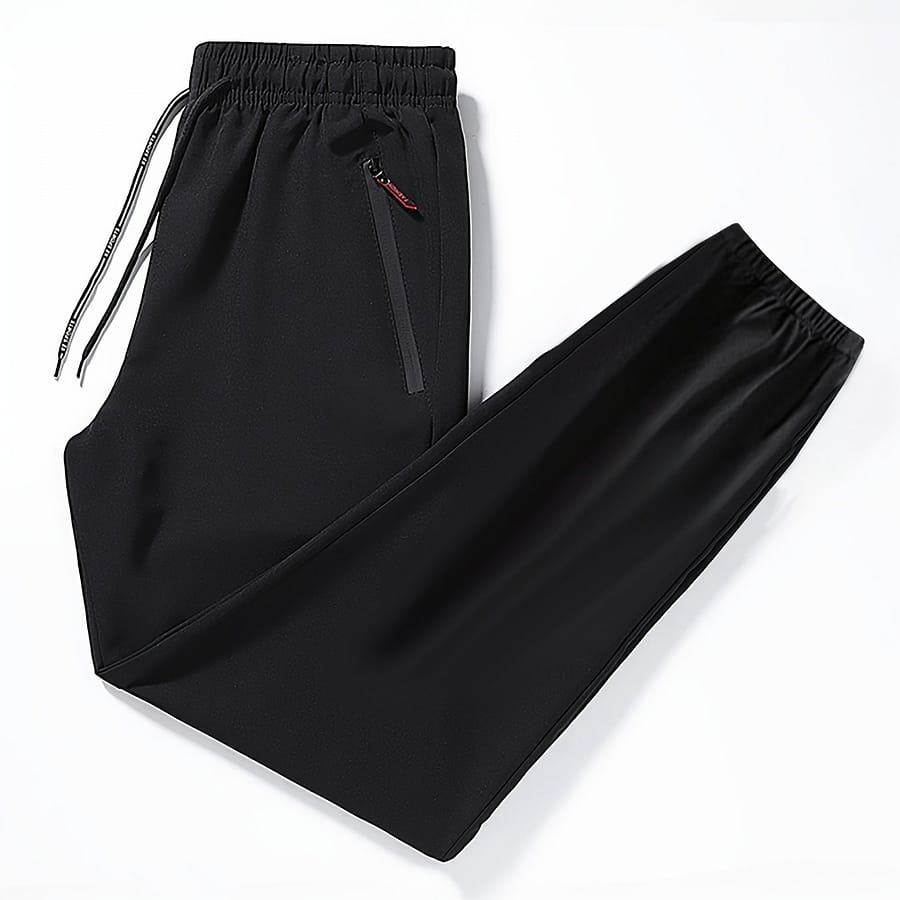 Men’s Casual Athletic Pants, Breathable Lightweight Quick-drying Basketball Training Trousers, Thin Loose- Sweatpants With Tapered Cuff And Drawstring Active Pants Shop Online at Dubai Trades 2