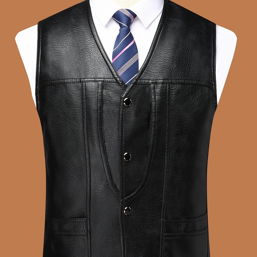 Men’s Casual Button-up Fleece Vest,, V-neck, Short Length, Solid Color With Zipper Detail – , Apparel | Design | Zipper Closure Vest Clothing Shop Online at Dubai Trades 2