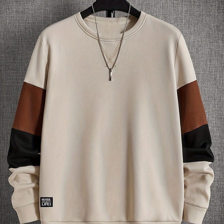 Men’s Casual Crew Neck Sweatshirt, , Autumn And , Soft And Comfortable Clothing Shop Online at Dubai Trades 2
