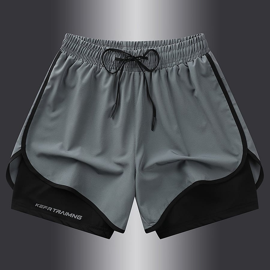 Men’s Casual Sports Shorts Comfortable And Soft With Personalized Drawstring 2pcs Shorts Clothing Shop Online at Dubai Trades 2