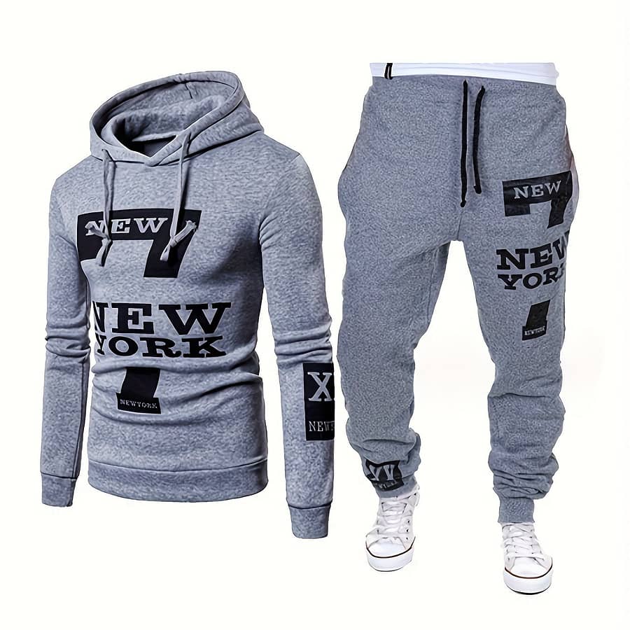 Men’s Fashion Casual Printed Hoodie Set Active Shop Online at Dubai Trades 2