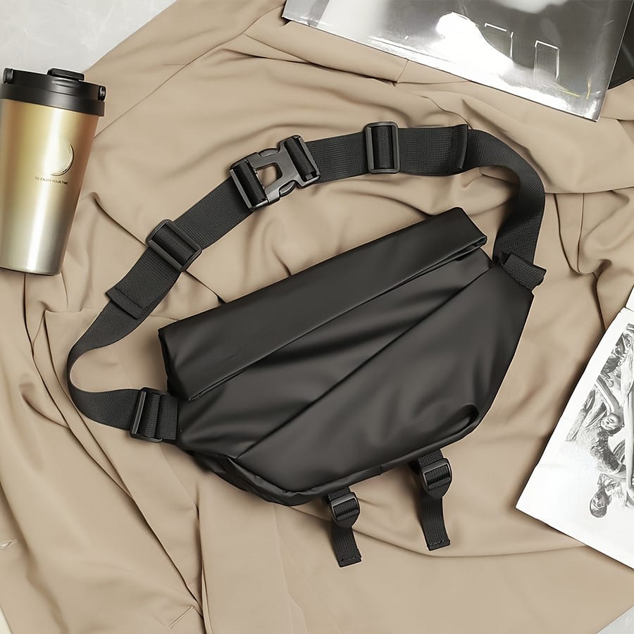 Men’s Motorcycle Crossbody Bag, Multi-functional Chest Pack, Stylish Chest Satchel Clothing, Shoes & Jewelry Shop Online at Dubai Trades 2