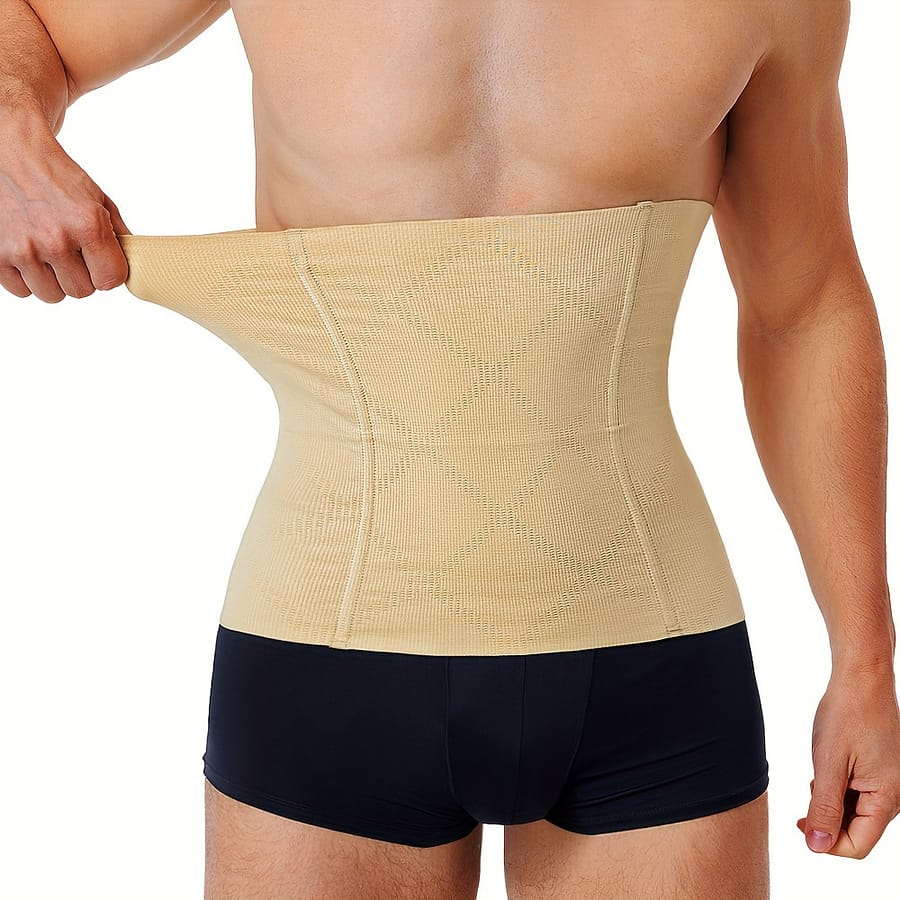 Men’s Waist Trainer Belt – Breathable Nylon, Double-layer Seamless Design With 6 Support For Tummy Control, Tummy Control Shapewear Clothing Shop Online at Dubai Trades 2