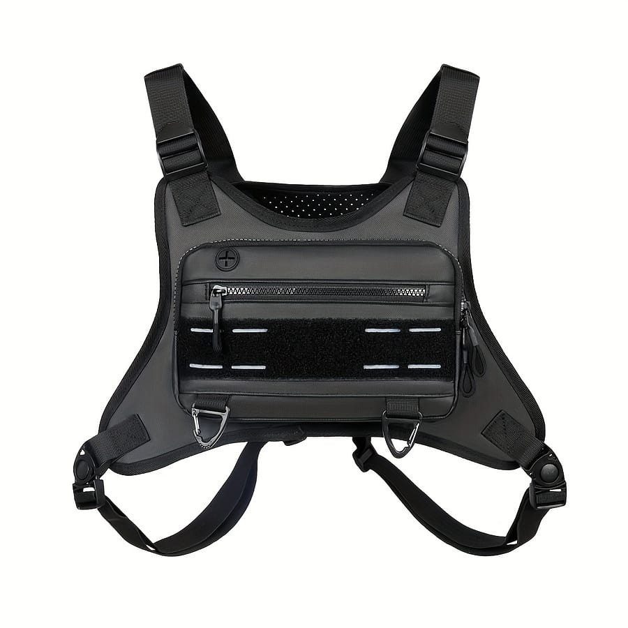 Men‘ Chest Bag, Lightweight Front Chest Pack, Running Vest Bag With Built-in Phone Holder & Extra Storage For Workouts, Running, Cycling Clothing, Shoes & Jewelry Shop Online at Dubai Trades 2