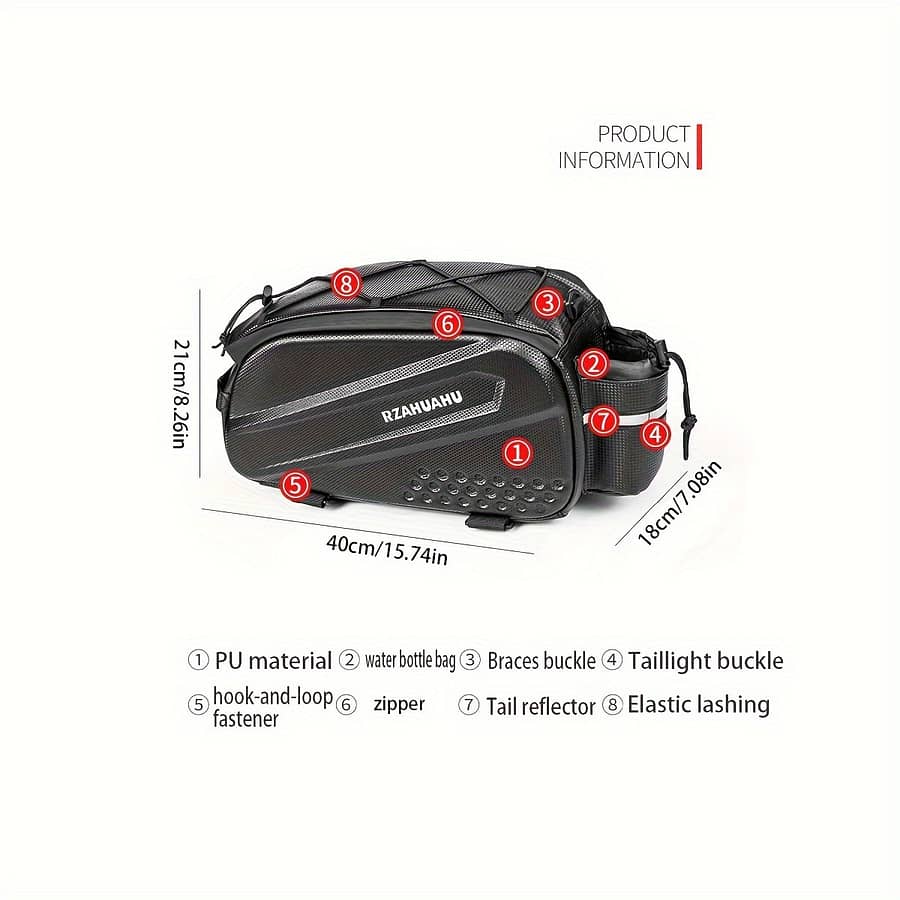 Mountain Bike Rear , Hard Shell Bike , Storage Back Seat Bag, Waterproof Riding Bike Racks & Bags Shop Online at Dubai Trades 2