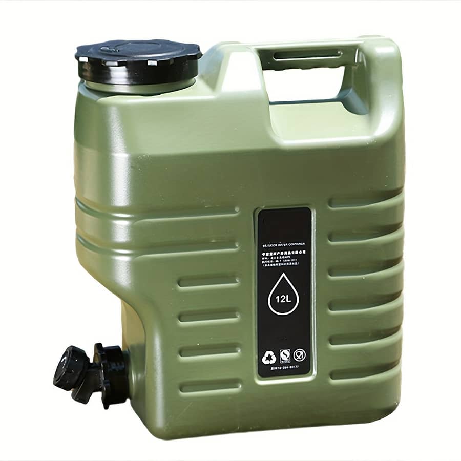 New 12l Outdoor Water Storage Bucket With Faucet, Large Capacity Drinking Water Bucket, Car Storage Bucket, Camping Water Bucket Camping & Hiking Shop Online at Dubai Trades 2