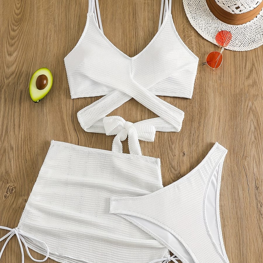 New Stylish And Sexy -strap Women’s Bikini Set For Swimming., Beachwear Fashion|highwaisted Bikini|stretchy Polyester , High Waisted Bikini Set Bikinis Shop Online at Dubai Trades 2