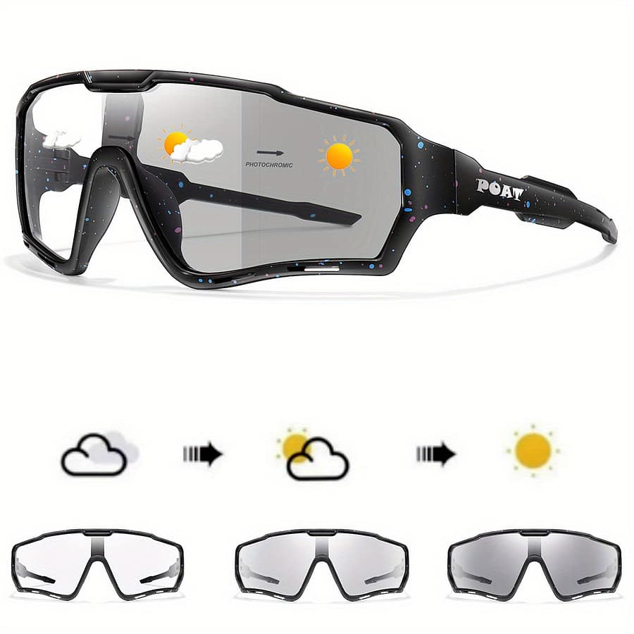 Of Photochromic Cycling Glasses For – , Tac Lens, , Stylish Design, Hard Cardboard Packaging, Outdoor Sports & Festivals, Cycling Glasses Cycling Shop Online at Dubai Trades 2